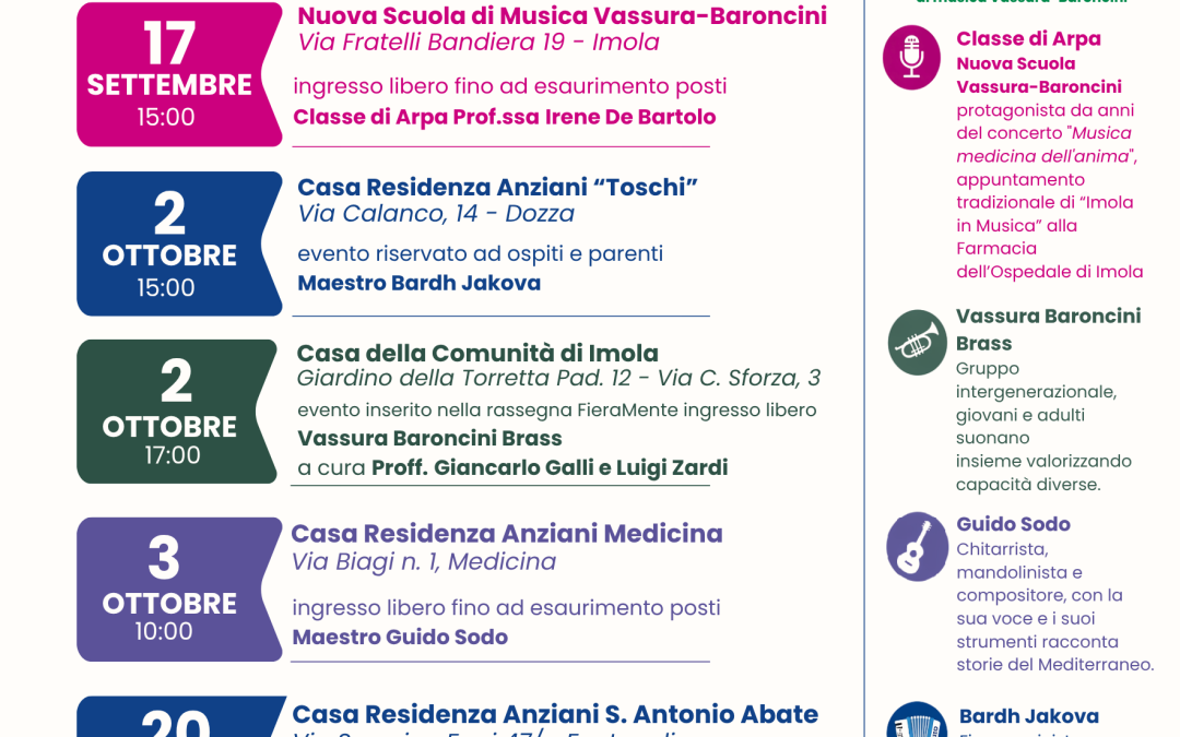 Torna il progetto Armonie nel verde per costruire comunità nei luoghi della cura